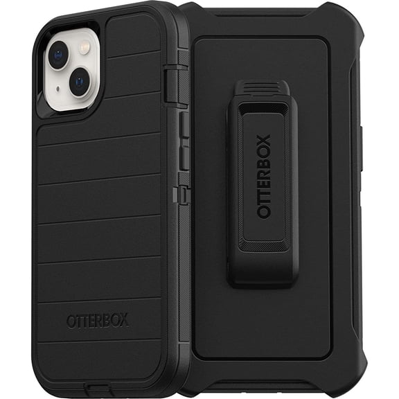 OtterBox Defender Series Screenless Edition Case for iPhone 13 Only - Holster Clip Included - Microbial Defense Protection - Retail Packaging - Black