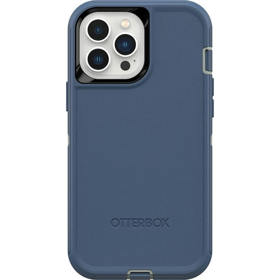 OtterBox Defender Series Screenless Edition Case for iPhone 13 Pro Max & 12 Pro Max, Fort Blue