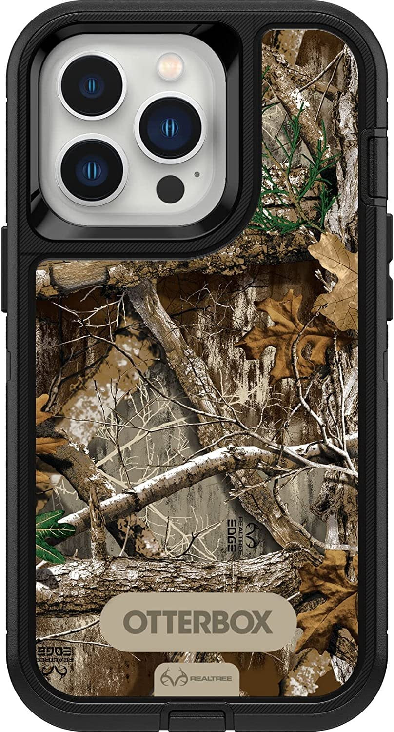 OtterBox Defender Series Screenless Edition Case for iPhone 13 Pro Only - Case Only - Non-Retail Packaging - Realtree Edge Black Camo