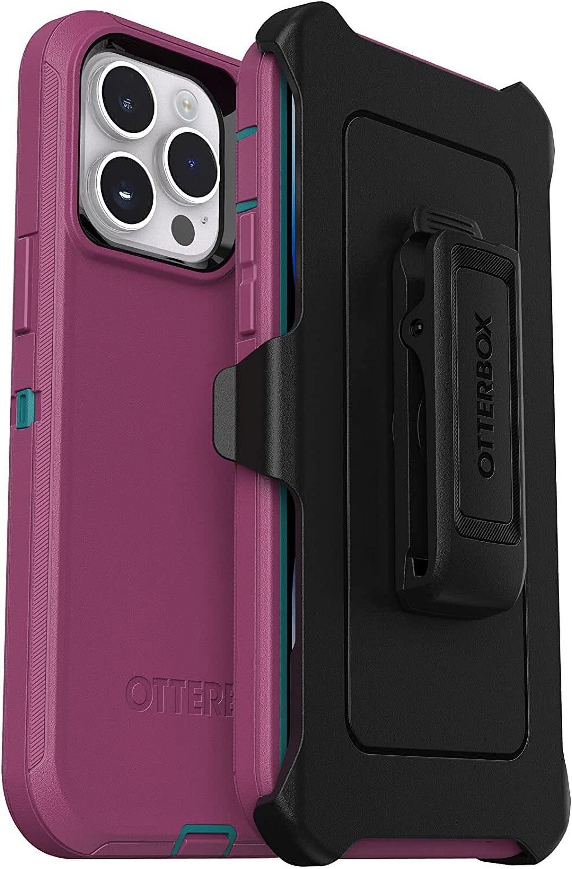 OtterBox Defender Series Screenless Edition Case for iPhone 14 Pro Max Only - Holster Clip Included - Non-Retail Packaging - Canyon Sun Pink