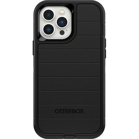 OtterBox Defender Series Screenless Edition Case for iPhone 13 Pro Max & iPhone 12 Pro Max Only - Case Only - Microbial Defense Protection - Non-Retail Packaging - Black