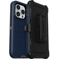 thumbnail image 1 of OtterBox Defender Series Screenless Edition Case for iPhone 14 Pro Only - Holster Clip Included - Microbial Defense Protection - Non-Retail Packaging - Blue Suede Shoes, 1 of 8