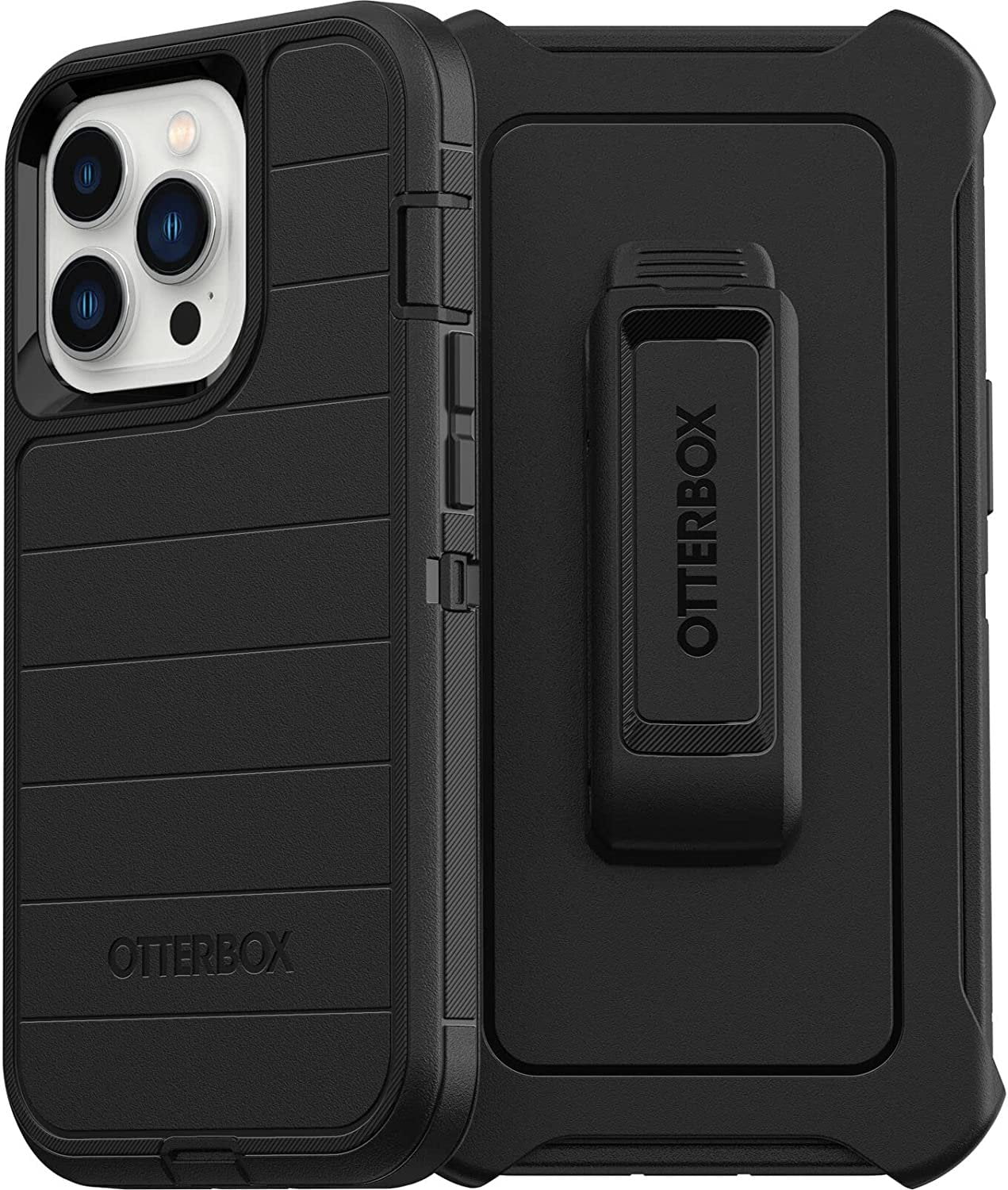 OtterBox Defender Series Screenless Edition Defender Case Holster Clip Apple iPhone 13 Pro, Black