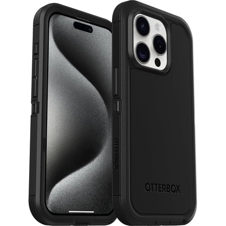 OtterBox Defender Series XT Case with MagSafe for iPhone 15 Pro, Black