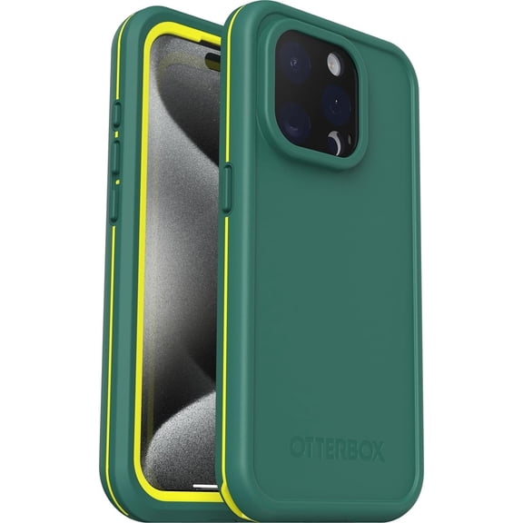 OtterBox FRE Series Waterproof Case with MagSafe for iPhone 15 Pro Max, Pine