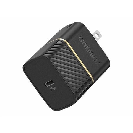 OtterBox USB-C to USB-C Fast Charge Wall Charging Kit (20W) - Black Shimmer