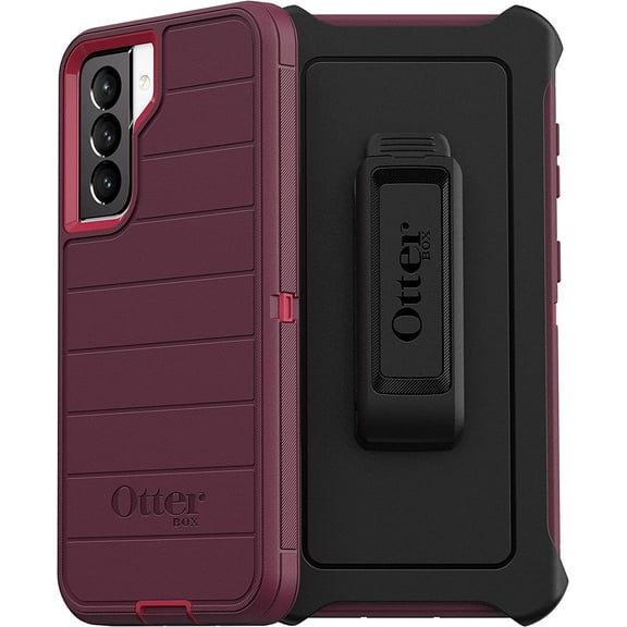 OtterBox Galaxy S21 5G (Only) - Defender Series Pro Case - Berry Potion (Raspberry Wine/Boysenberry) - Screenless Edition - Rugged & Durable - with Port Protection - Holster Clip Included - Non-Retai