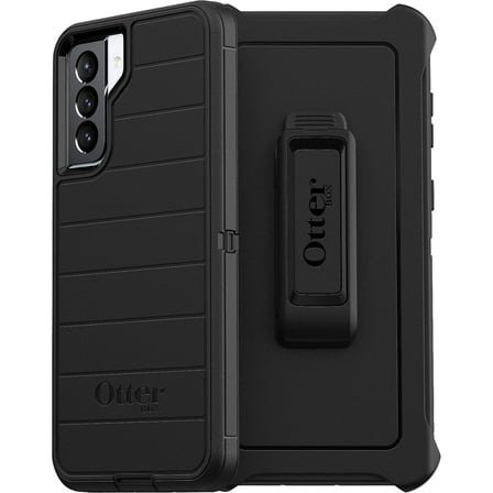 OtterBox Galaxy S21 5G (Only) - Defender Series Pro Case - Black - Screenless Edition - Rugged & Durable - with Port Protection - Holster Clip Included - Non-Retail Packaging