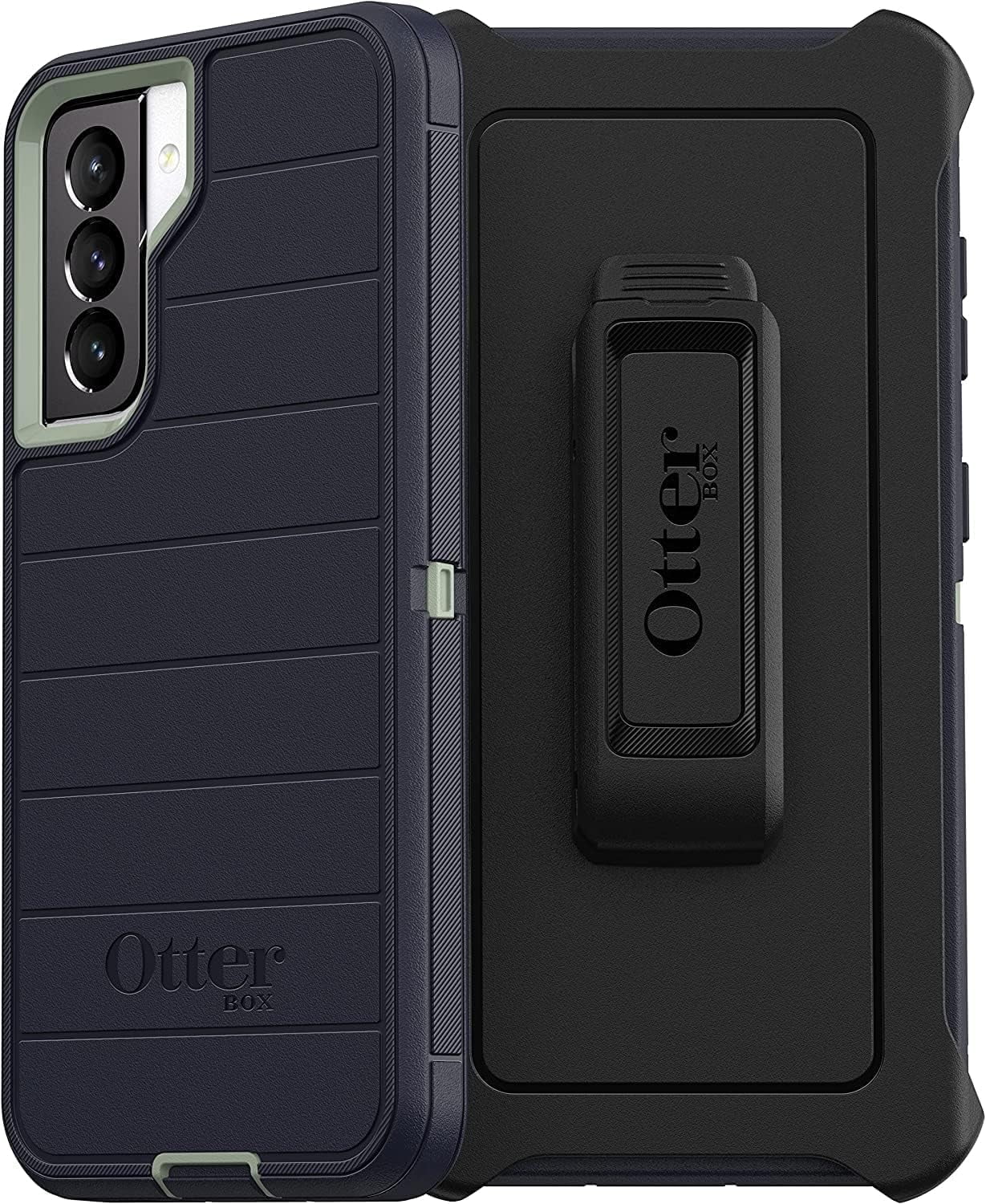 OtterBox Galaxy S21 5G (Only) - Defender Series Pro Case - Varsity Blues - Screenless Edition - Rugged & Durable - with Port Protection - Holster Clip Included - Non-Retail Packaging