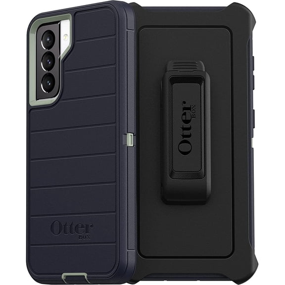 OtterBox Galaxy S21 5G (Only) - Defender Series Pro Case - Varsity Blues - Screenless Edition - Rugged & Durable - with Port Protection - Holster Clip Included - Non-Retail Packaging