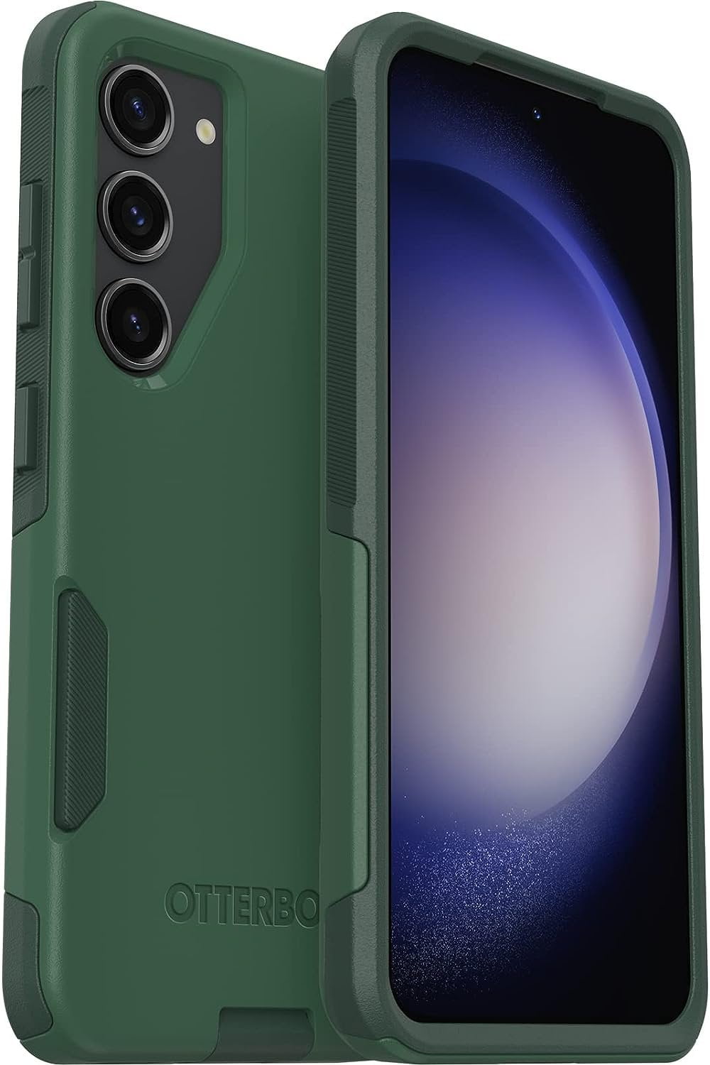 OtterBox Galaxy S23 Commuter Series Case - TREES COMPANY Green, Slim & Tough, Pocket-friendly, with Port Protection