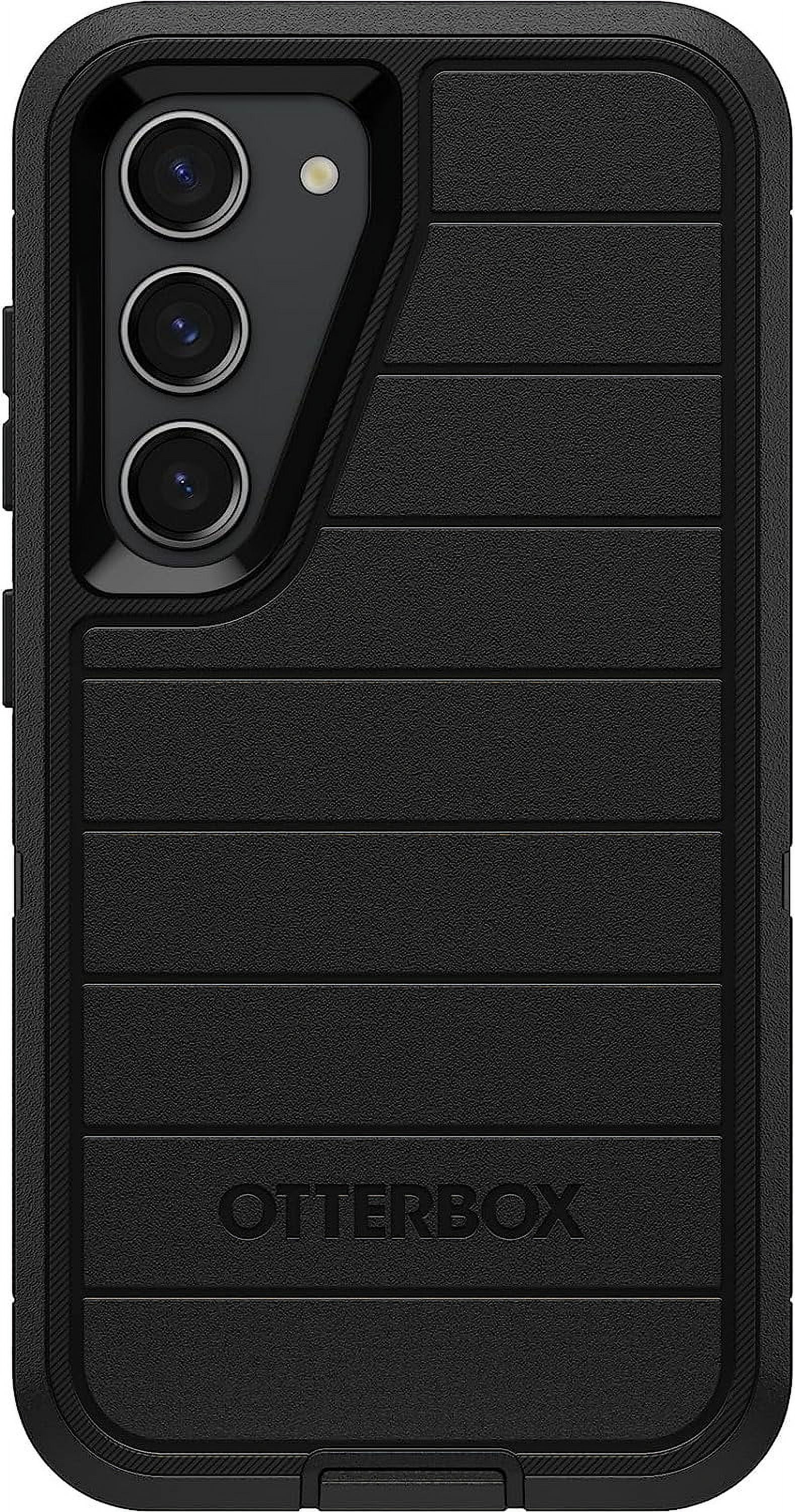 OtterBox Galaxy S23 Only - Defender Series Case - Black, Rugged & Durable - with Port Protection - Case Only - Microbial Defense Protection - Non-Retail Packaging