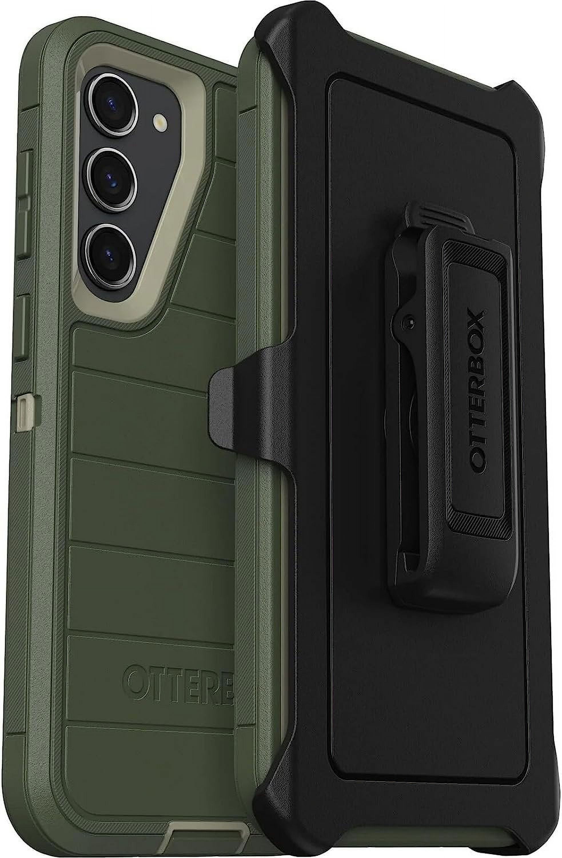 OtterBox Galaxy S23+ Only - Defender Series Case - Lichen The Trek, Rugged & Durable - with Port Protection - Includes Holster Clip Kickstand - Microbial Defense Protection - Non-Retail Packaging