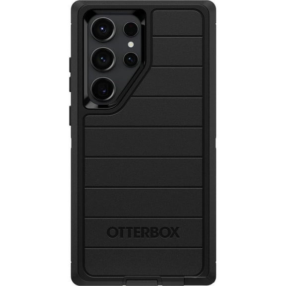 OtterBox Galaxy S23 Ultra Only - Defender Series Case - Black, Rugged & Durable - with Port Protection - Case Only - Microbial Defense Protection - Non-Retail Packaging