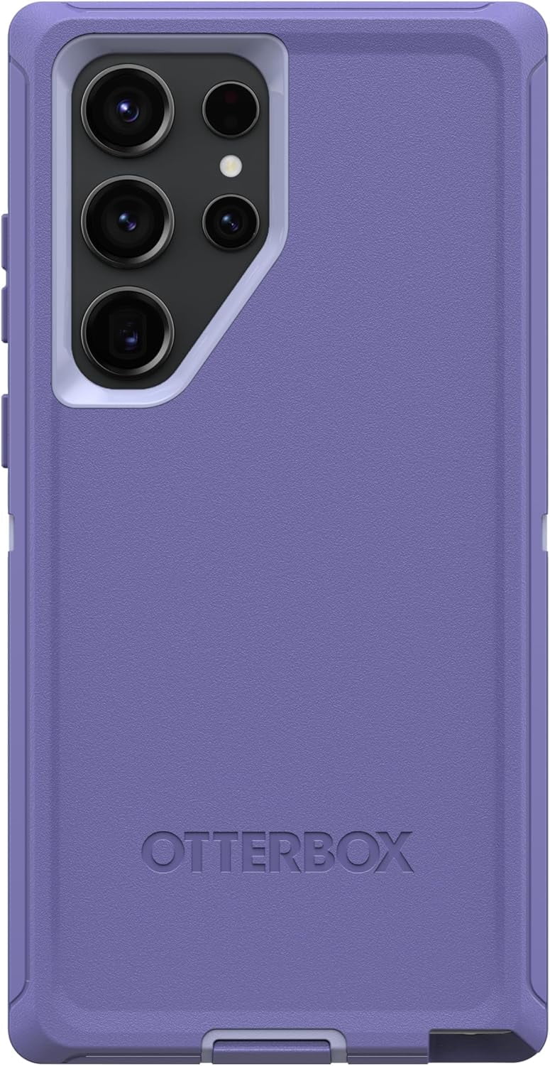 OtterBox Galaxy S23 Ultra (Only) - Defender Series Case - Mountain Majesty (Purple) - Rugged & Durable - with Port Protection - Case Only - Non-Retail Packaging