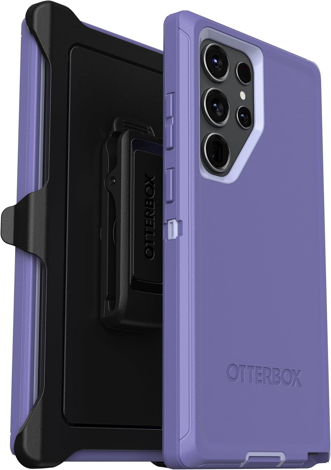OtterBox Galaxy S23 Ultra (Only) - Defender Series Case - Mountain Majesty (Purple) - Rugged & Durable - with Port Protection - Includes Holster Clip Kickstand - Non-Retail Packaging
