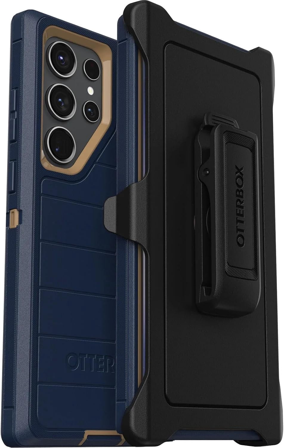 OtterBox Galaxy S23 Ultra (Only) - Defender Series Pro Case - Blue Suede Shoes - Rugged & Durable - with Port Protection - Holster Clip Kickstand - Non-Retail Packaging