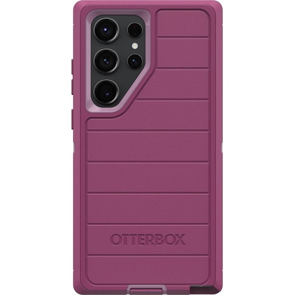 OtterBox Galaxy S23 Ultra (Only) - Defender Series Pro Case - Morning Sky (Pink) - Rugged & Durable - with Port Protection - Case Only - Non-Retail Packaging