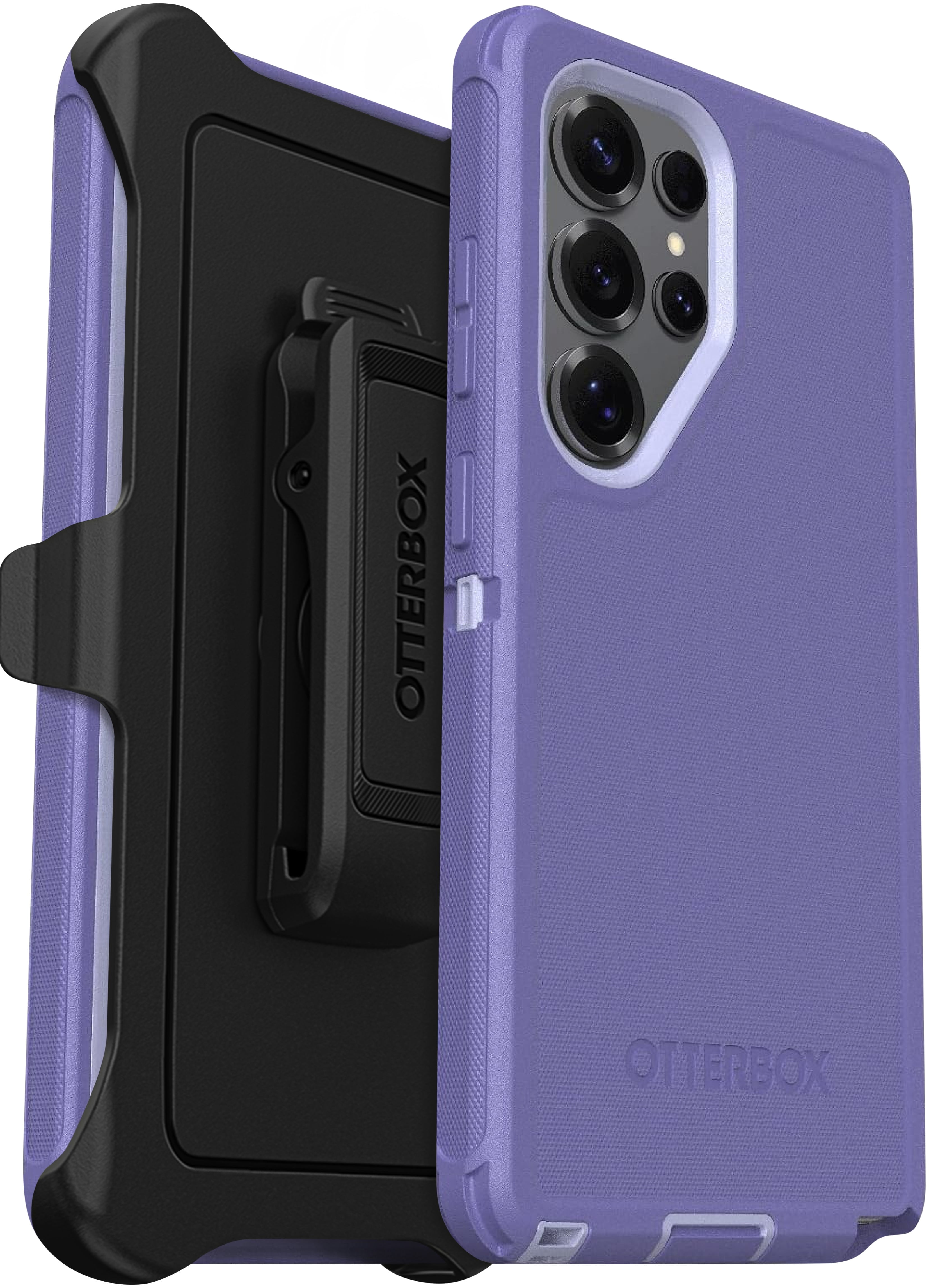 OtterBox Galaxy S25 Ultra (Only) Defender Series Pro Case - Mountain Majesty (Purple) - Holster Clip Included - Rugged & Durable - with Port Protection - Wireless charging compatible - Non-Retail