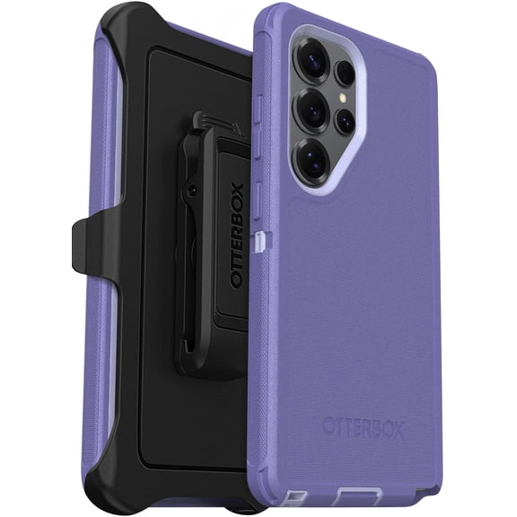 OtterBox Galaxy S25 Ultra (Only) Defender Series Pro Case - Mountain Majesty (Purple) - Holster Clip Included - Rugged & Durable - with Port Protection - Wireless charging compatible - Non-Retail
