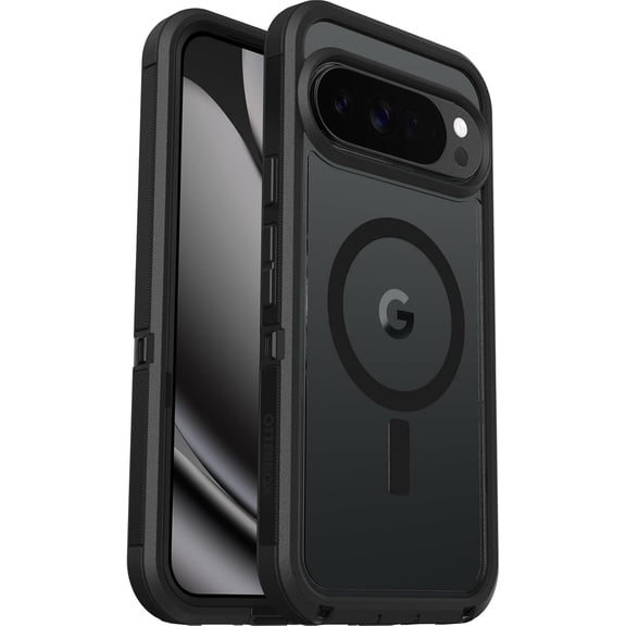 OtterBox Google Pixel 10 Pro XL (Only) - Defender Series XT Case with Pixelsnap - Dark Side (Clear/Black) - Tough - Rugged & Durable - Non-Retail Packaging