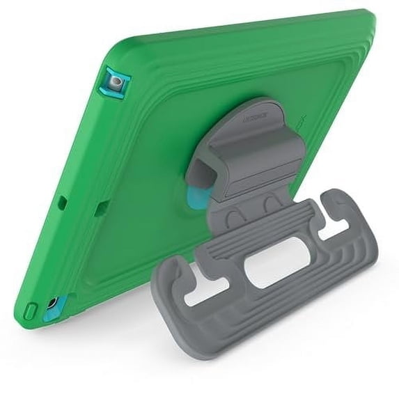 OtterBox Made for Kids Case for iPad 7th, 8th & 9th Gen 10.2" Display - 2019, 2020 & 2021 Version with Kickstand & Car Headrest Mount Holder - Curious Green