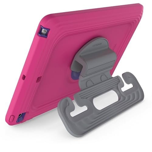 OtterBox Made for Kids Case for iPad 7th, 8th & 9th Gen 10.2" Display - 2019, 2020 & 2021 Version with Kickstand & Car Headrest Mount Holder - Empowered Pink