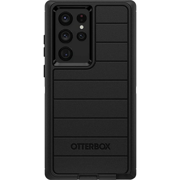 OtterBox Microbial Defender Cell Phone Case for Samsung Galaxy S22 Ultra, Black