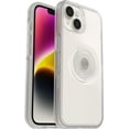 thumbnail image 1 of OtterBox POP Symmetry Clear Series Pop Socket Case Apple iPhone 14, 1 of 6