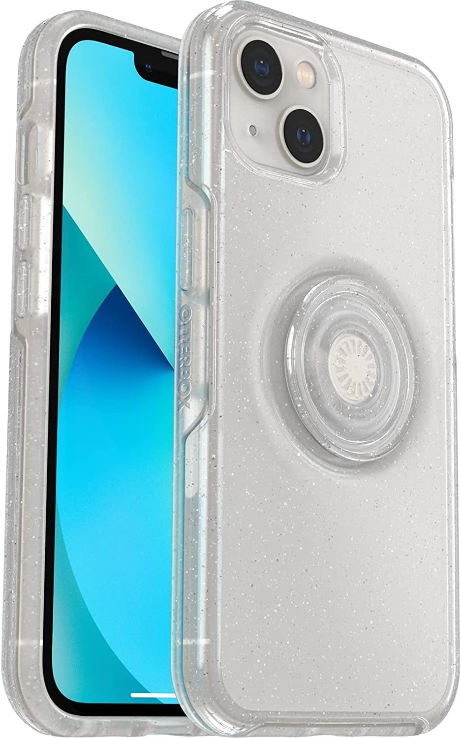 OtterBox + Pop Symmetry Clear Series Case for iPhone 13 Only - Non-Retail Packaging - Stardust Clear/Glitter