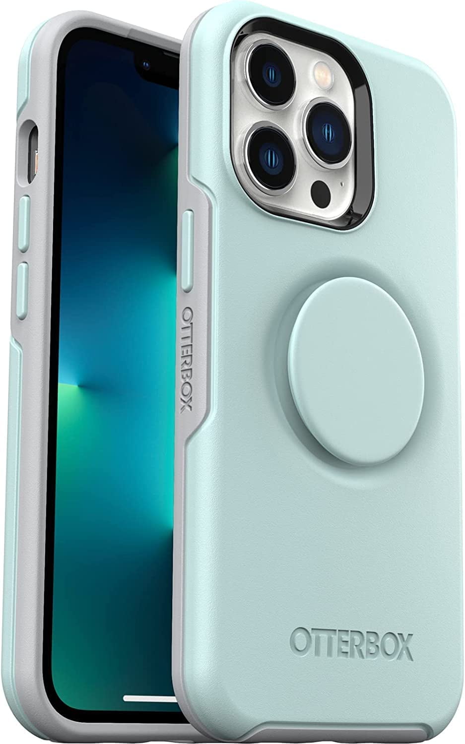 OtterBox Pop Symmetry Series Case for iPhone 13 Pro, Blue