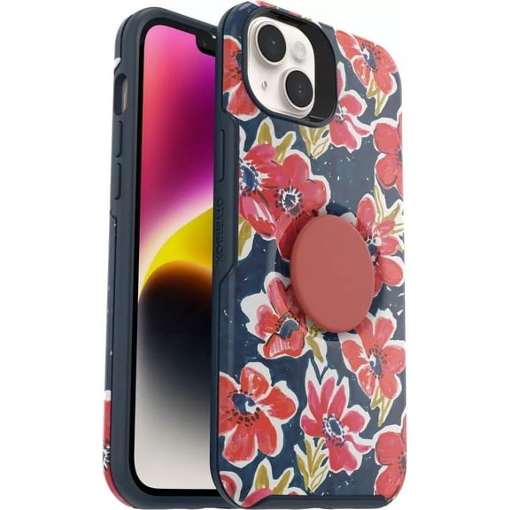OtterBox + Pop Symmetry Series Case for iPhone 14 Plus Only - Non-Retail Packaging - Flowerrama