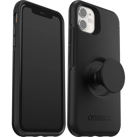OtterBox + Pop Symmetry Series Slim Case for iPhone 11, iPhone XR ONLY Retail Packaging - Black