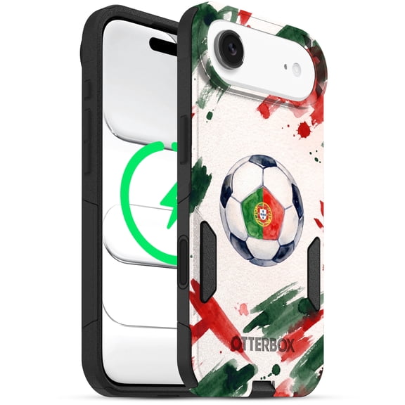 OtterBox iPhone 17 Air Case, Fully MagSafe, Dual-Layer Shockproof Protection - Portugal Soccer Design