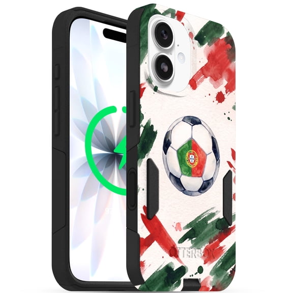 OtterBox iPhone 17 Case, Fully MagSafe, Dual-Layer Shockproof Protection - Portugal Soccer Design