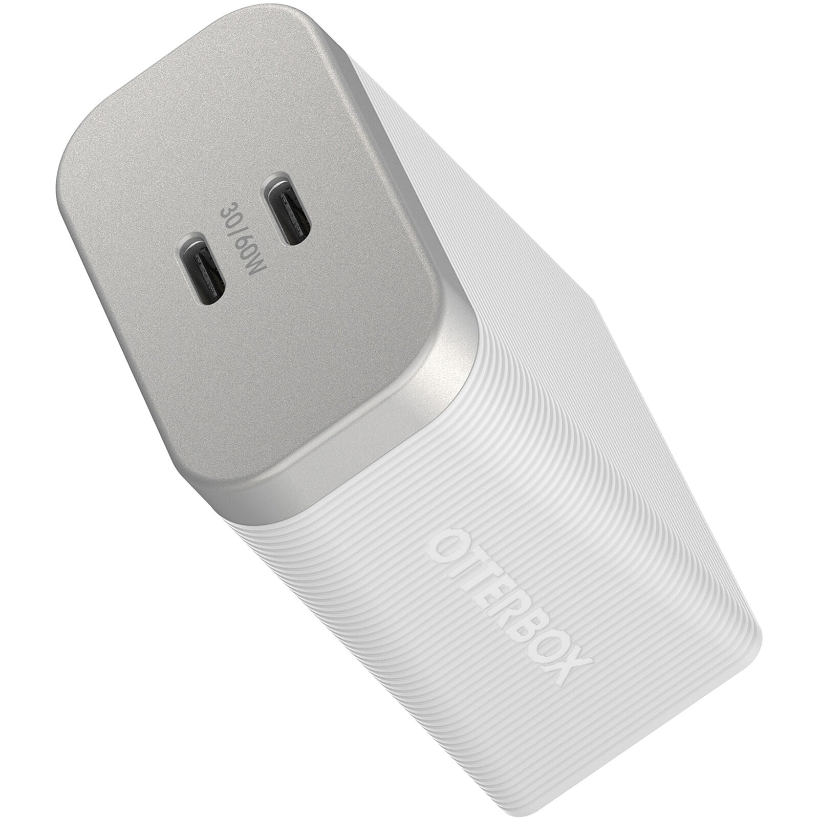 OtterBox Premium Pro USB-C Fast Wall Charger 60W Dual Port - White