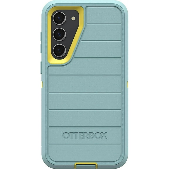 OtterBox Rugged Design Blocking Case with Port Protection for Galaxy S23+, Sails and Sun Blue/Yellow