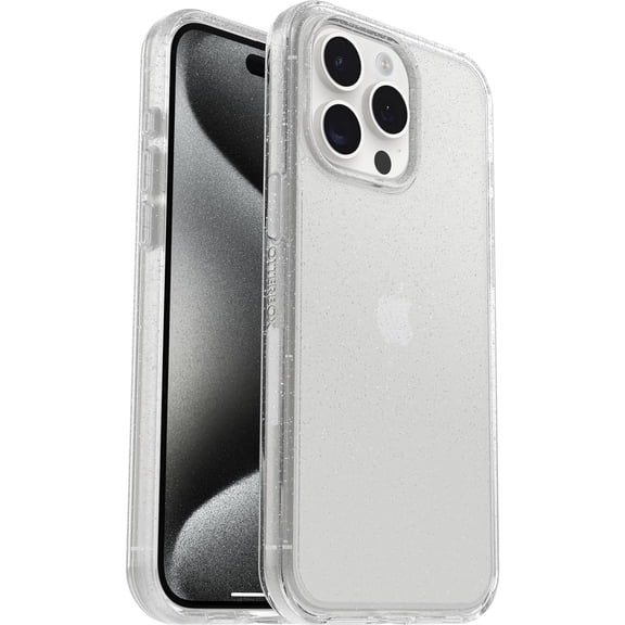 OtterBox SYMMETRY SERIES Case for iPhone 15 Pro Max - Stardust Clear Glitter