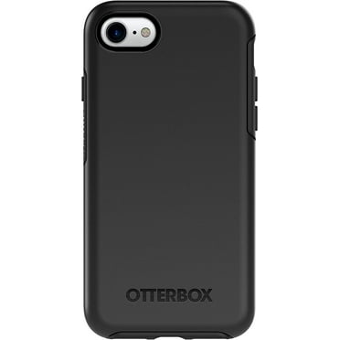 OtterBox SYMMETRY SERIES Back Cover Case for iPhone SE 3rd 2nd gen 8 and 7, Black