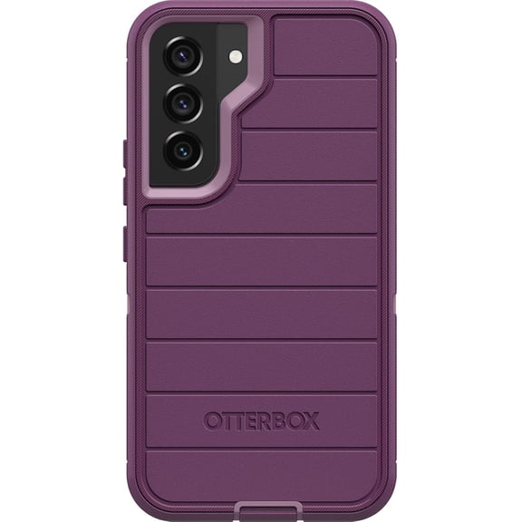 OtterBox Samsung Galaxy S22 (Only) - Defender Series Pro Case - Happy Purple - Case Only - Screenless Edition - Non-Retail Packaging