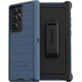 thumbnail image 1 of OtterBox Samsung Galaxy S22 Ultra (Only) - Defender Series Case - Dark Tide (Blue & Black) - Screenless - Rugged & Durable - with Port Protection - Holster Clip Included - Non-Retail Packaging, 1 of 7