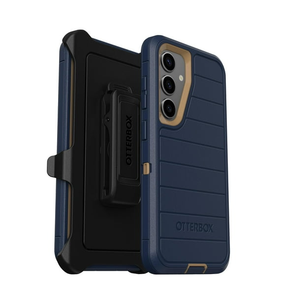 OtterBox Samsung Galaxy S24 Only - Defender Series Case - Blue Suede Shoes - Screenless - Rugged & Durable - with Port Protection - Holster Clip Includes - Microbial Defense Protection