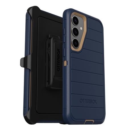 OtterBox Samsung Galaxy S24+ Only - Defender Series Case - Blue Suede Shoes - Screenless - Rugged & Durable - with Port Protection - Holster Clip Includes - Microbial Defense Protection