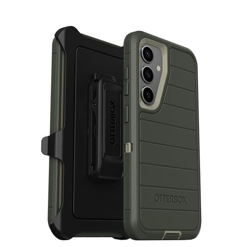 OtterBox Samsung Galaxy S24 Only - Defender Series Case - Lichen The Trek Green - Screenless - Rugged & Durable - with Port Protection - Holster Clip Includes - Microbial Defense Protection