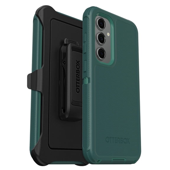 OtterBox Samsung Galaxy S24 FE (Only) - Defender Series Case - Get Your Greens - Holster Clip Included - Rugged & Durable - with Port Protection - Microbial Defense Protection - Non-Retail Packaging