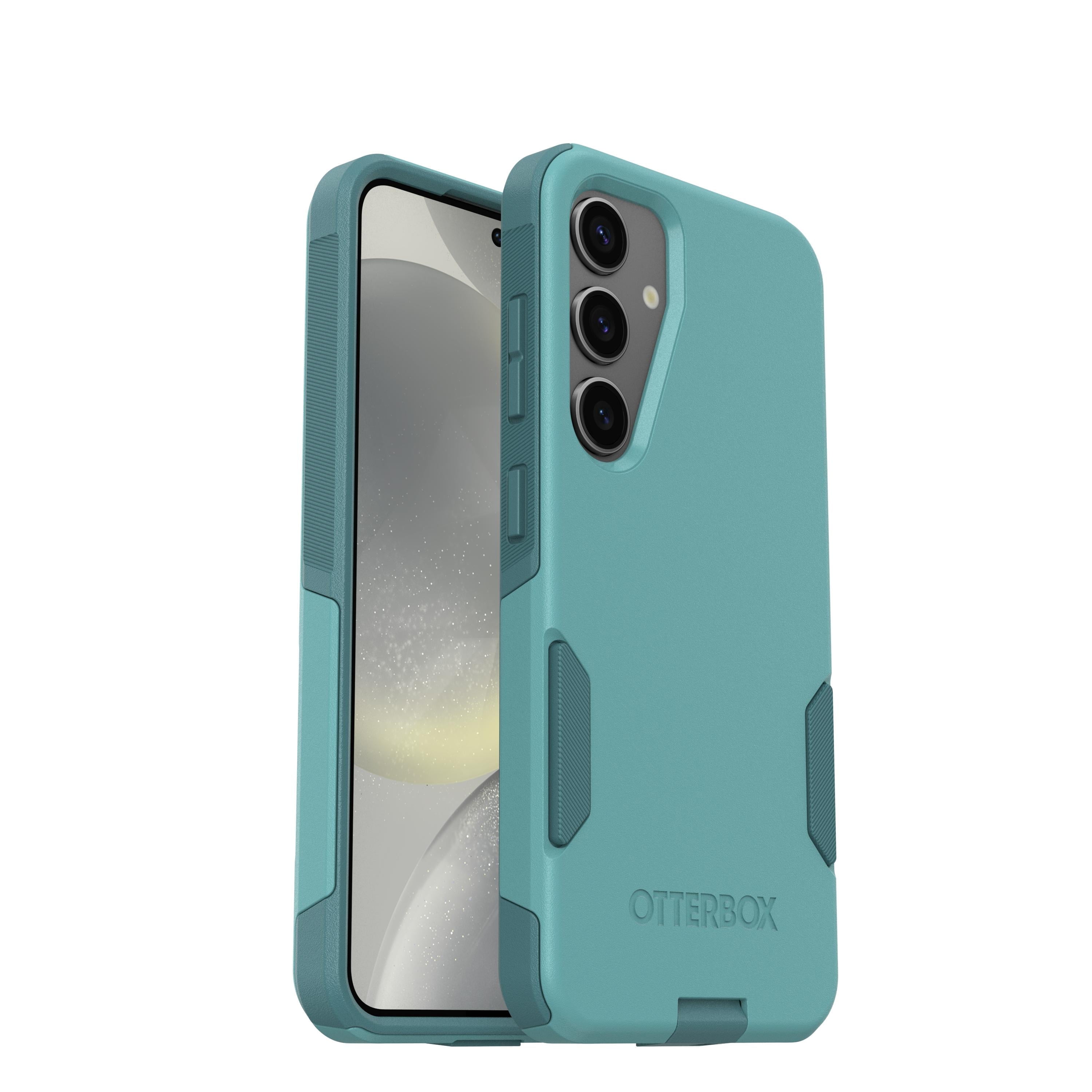 OtterBox Samsung Galaxy S24 (Only) - Commuter Series Case - Riveting Way (Teal) - Slim & Tough - Pocket-Friendly - with Port Protection - Non-Retail Packaging