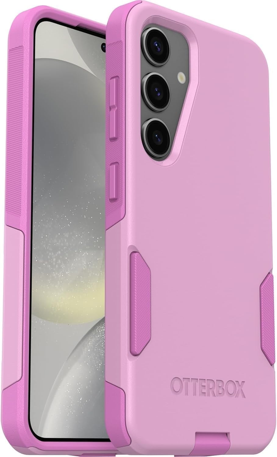 OtterBox Samsung Galaxy S24 (Only) - Commuter Series Case - Run Wildflower (Pink) - Slim & Tough - Pocket-Friendly - with Port Protection - Non-Retail Packaging
