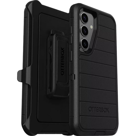 OtterBox Samsung Galaxy S24 Only - Defender Series Case - Black - Screenless - Rugged & Durable - with Port Protection - Holster Clip Includes - Microbial Defense Protection