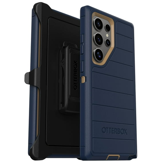 OtterBox Samsung Galaxy S24 Ultra Only - Defender Series Pro Case - Blue Suede Shoes - Screenless - Rugged & Durable - with Port Protection - Holster Clip Includes