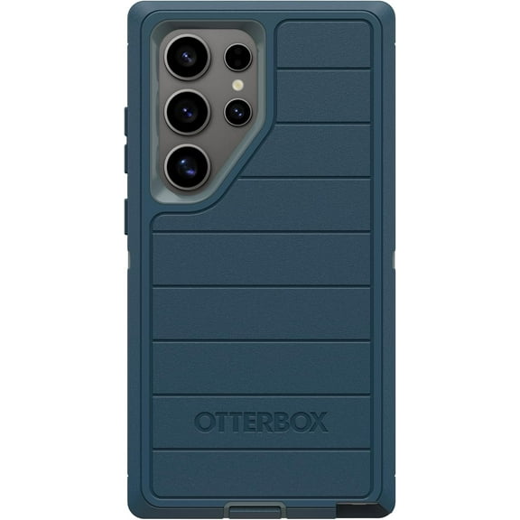 OtterBox Samsung Galaxy S24 Ultra (Only) - Defender Series Pro Case - Manoeuvre (Blue) - Case Only - Screenless - Rugged & Durable - with Port Protection